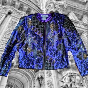 Adrianna Papell beaded evening vintage coat